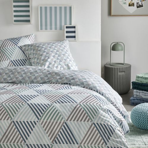 Parure De Lit Imprimé Graphique Crazy June Bleu