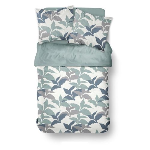 Parure De Lit Imprimé Floral Coton Sunshine Gaston Blanc