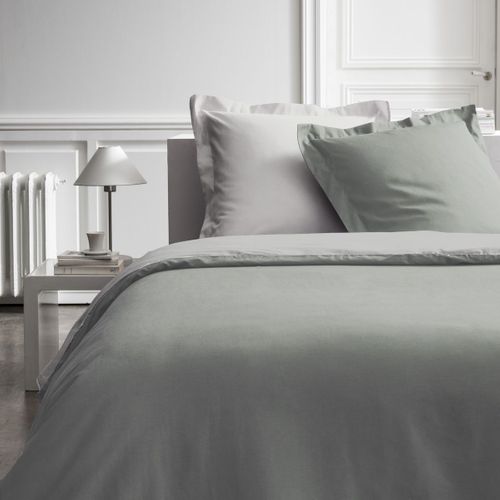 Parure De Lit 2 Personnes Bicolore Coton Prestige Beige