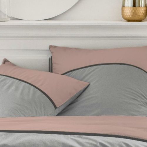 Parure De Lit 2 Personnes Coton Prestige Rose
