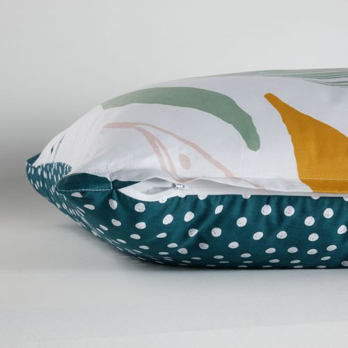 Parure De Lit Avec Zip Et Imprimé Floral Sunshine Victorine Blanc