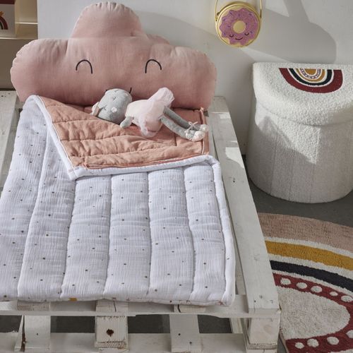 Sac De Couchage Enfant Coton La Tete Dans Les Nuages Blanc