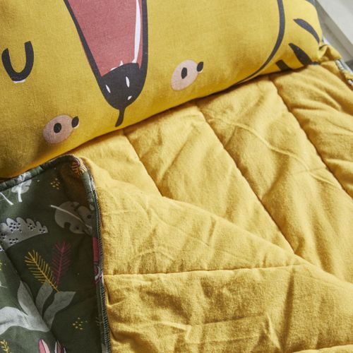 Sac De Couchage Enfant Imprimé Coton Le Roi De La Jungle Vert