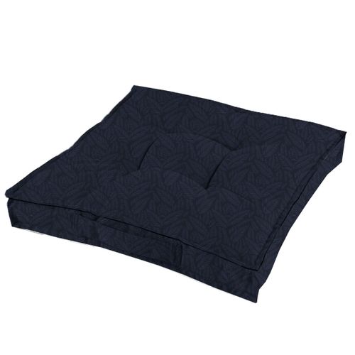 Coussin De Sol Carré Teranga Inaya Bleu