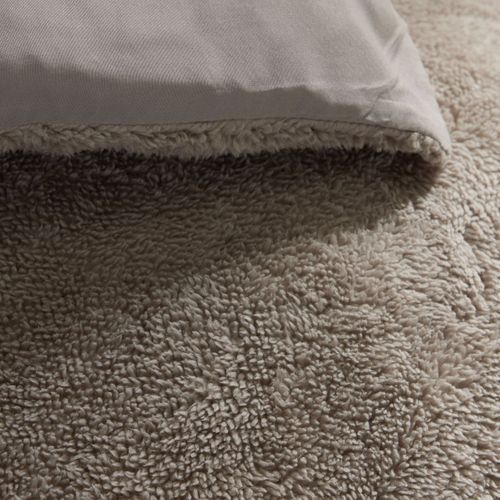 Parure De Lit Polaire Teddy Bien Au Chaud Beige