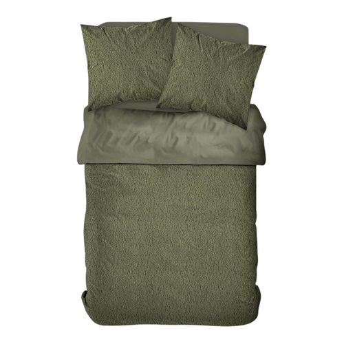 Parure De Lit Polaire Teddy Bien Au Chaud Vert