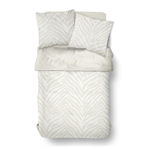 Parure De Lit Motif Embossé Matcha Blanc