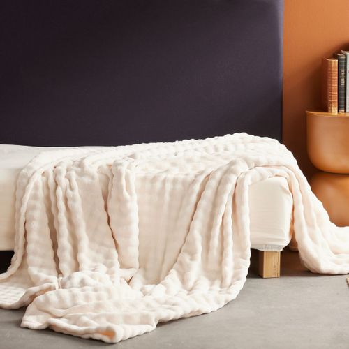 Plaid Damier Uni Matcha Blanc