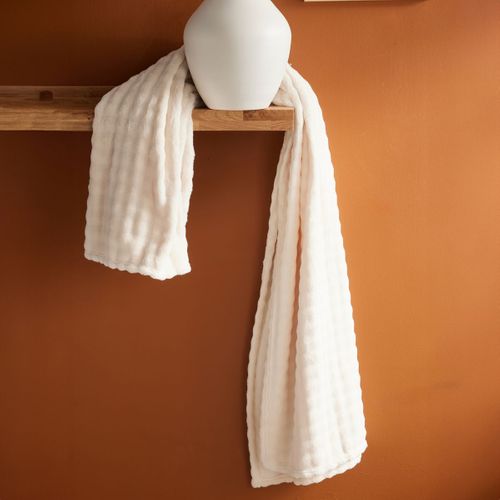 Plaid Damier Uni Matcha Blanc