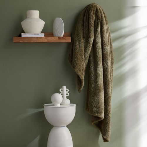 Plaid Polaire Uni Matcha Vert