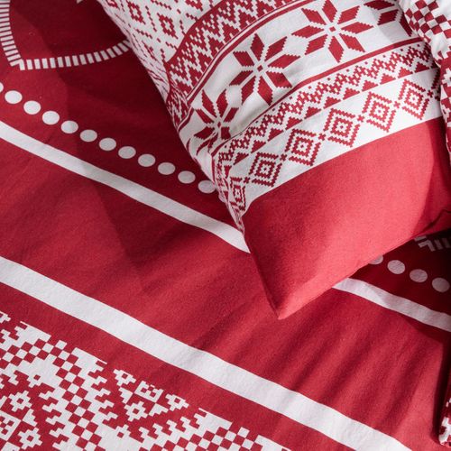 Parure De Lit Imprimé Imprimé Graphique Coton Flanelle Rouge