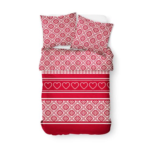 Parure De Lit Imprimé Imprimé Graphique Coton Flanelle Rouge