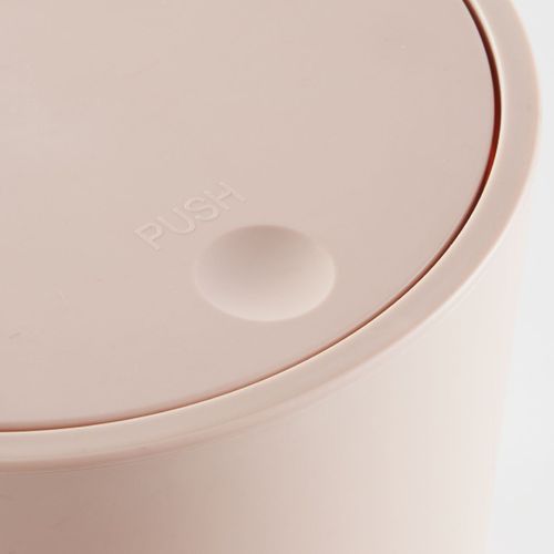 Poubelle 8,5 L Avec Couvercle Poussoir Bathroom Rose