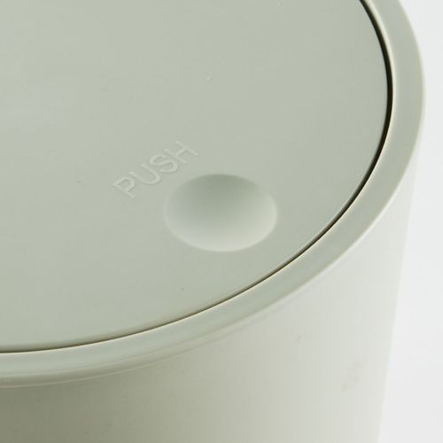 Poubelle 8,5 L Avec Couvercle Poussoir Bathroom Vert