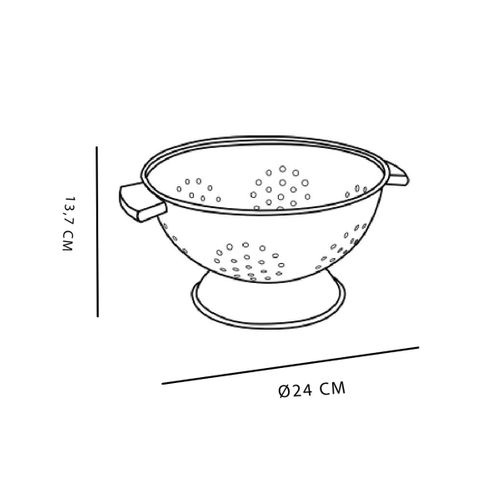 Passoire En Métal Avec Poignées Kitchen Rose