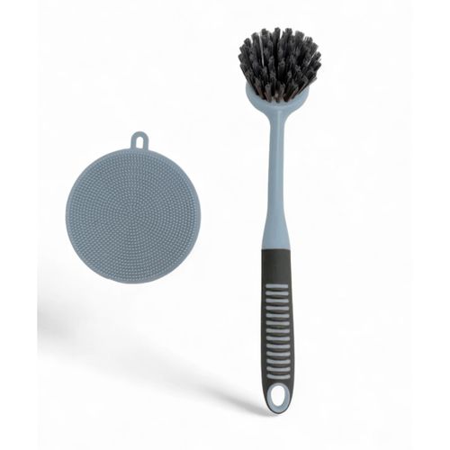 Brosse Et Éponge à Vaisselle En Silicone Kitchen Bleu