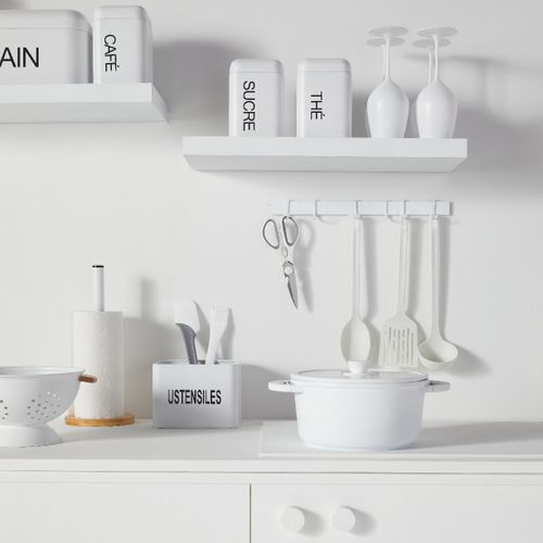 Brosse Et Éponge à Vaisselle En Silicone Kitchen Blanc