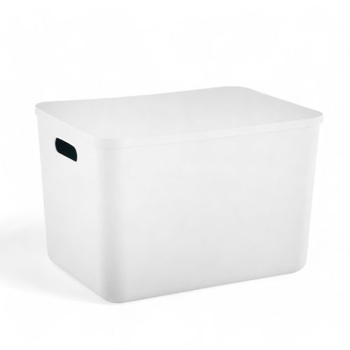 Panier De Rangement Avec Couvercle Plastique Equipment Blanc