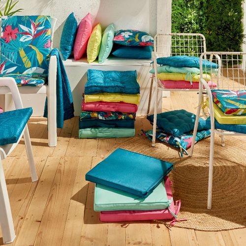 Coussin De Sol Extérieur Carré Uni Paradise Rose