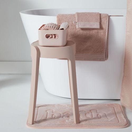 Drap De Douche Coton Uni Bathroom Rose