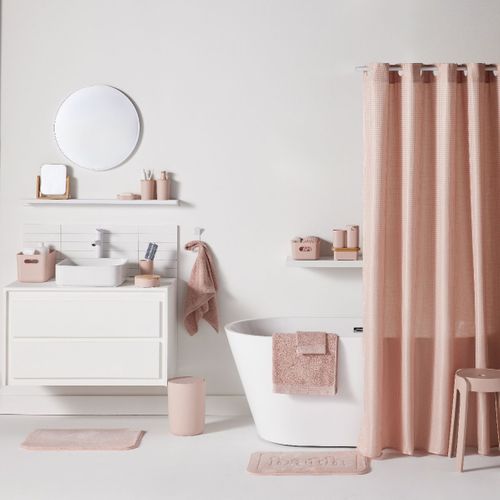 Drap De Douche Coton Uni Bathroom Rose