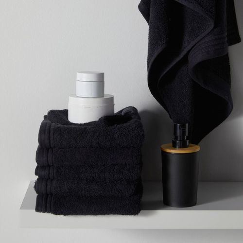Drap De Douche Coton Uni Bathroom Noir