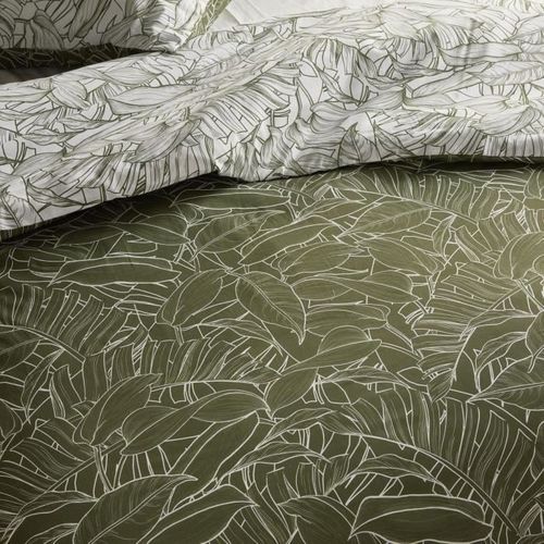 Parure De Lit - Crazy - Imprimé Jungle - 2 Personnes - 220 X 240 Cm - Vert