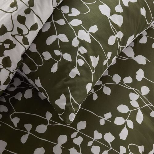 Parure De Lit - Crazy - Imprimé Floral - 2 Personnes - 220 X 240 Cm - Vert
