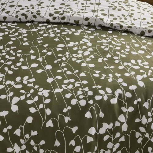 Parure De Lit - Crazy - Imprimé Floral - 2 Personnes - 220 X 240 Cm - Vert