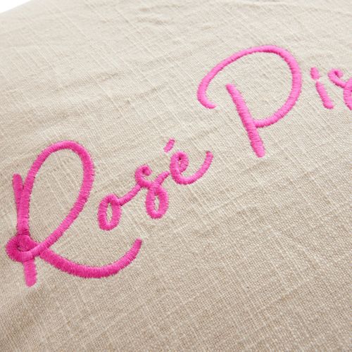 Lot De 2 Coussins Déhoussables Brodés Summer Rose