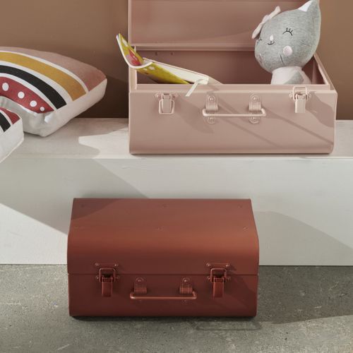 Lot De 2 Caisses En Métal La Tete Dans Les Nuages Rose