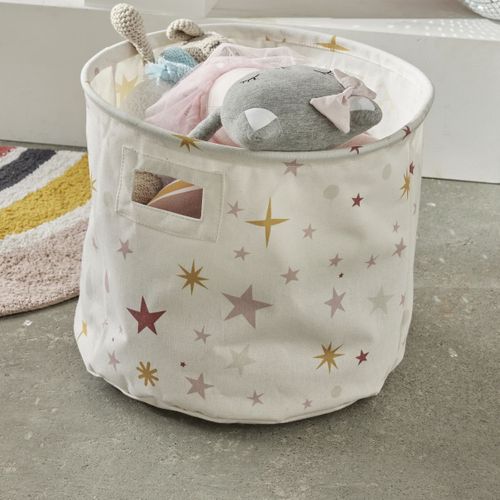 Panier De Rangement Rond La Tete Dans Les Nuages Blanc