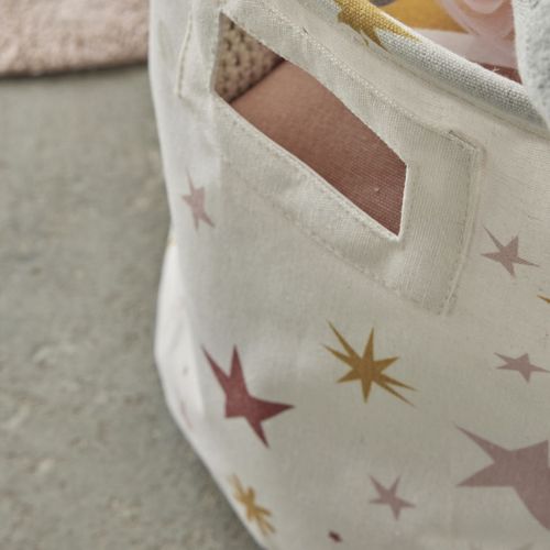 Panier De Rangement Rond La Tete Dans Les Nuages Blanc