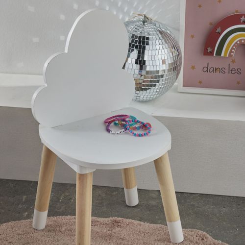 Chaise Enfant En Forme Nuage La Tete Dans Les Nuages Blanc