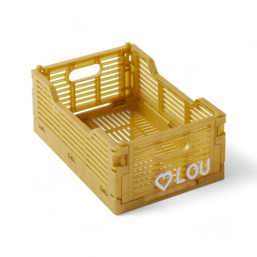 Caisse Pliable En Plastique La Tete Dans Les Nuages Ocre