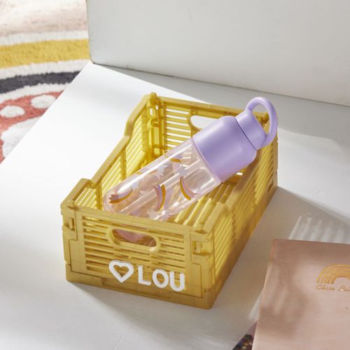 Caisse Pliable En Plastique La Tete Dans Les Nuages Ocre