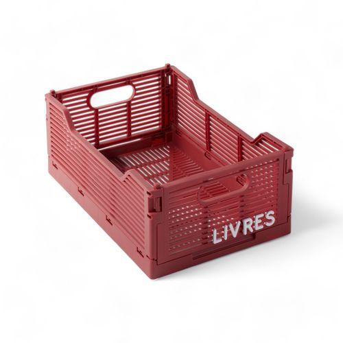 Caisse Pliable En Plastique La Tete Dans Les Nuages Terracotta