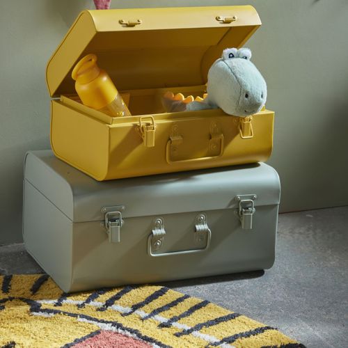 Lot De 2 Caisses En Métal Le Roi De La Jungle Sauge