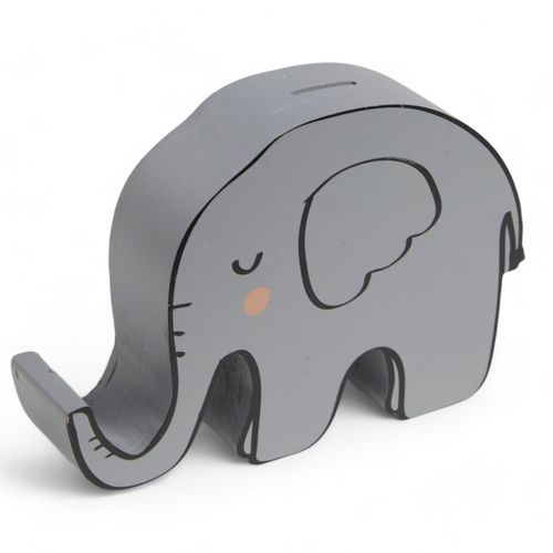 Tirelire Enfant Éléphant Le Roi De La Jungle Gris
