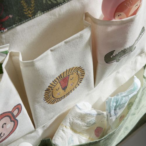 Rangement Mural XL Tissu Le Roi De La Jungle Blanc