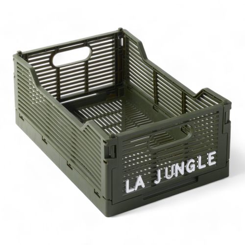 Caisse Pliable En Plastique Le Roi De La Jungle Vert