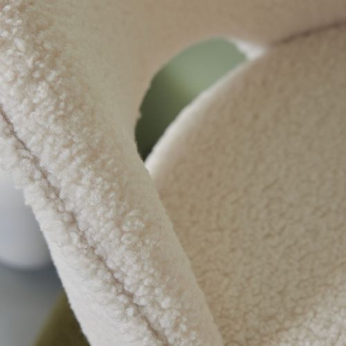 Chaise En Bouclette Matcha Blanc