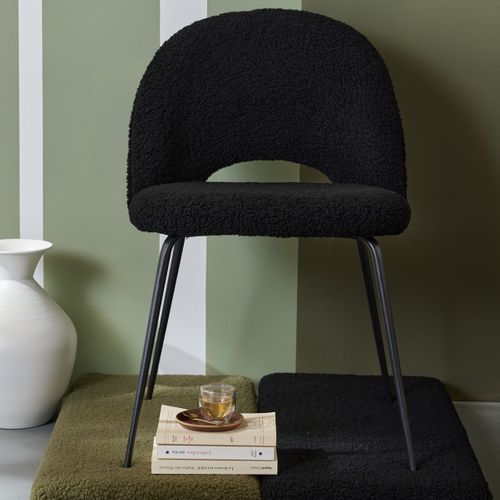 Chaise En Bouclette Matcha Noir