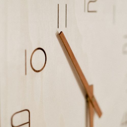 Horloge Murale Simplicity En Contreplaqué - Beige