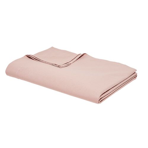 Drap Plat Pour Lit 2 Personnes Uni Essential Rose