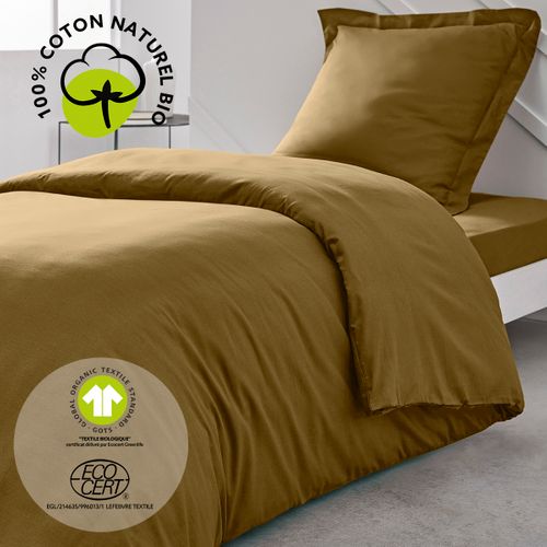 Housse De Couette En Coton Bio Organic Marron