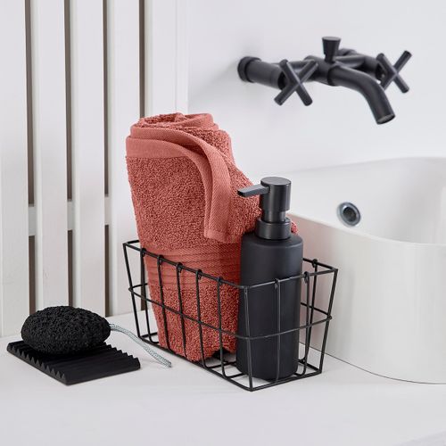 Serviette De Bain Uni Essential Rouge