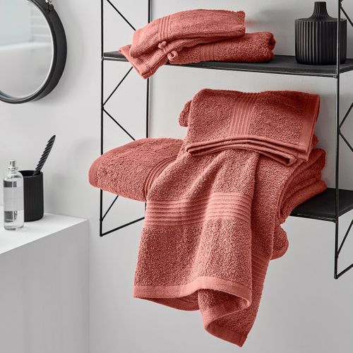 Serviette De Bain Uni Essential Rouge