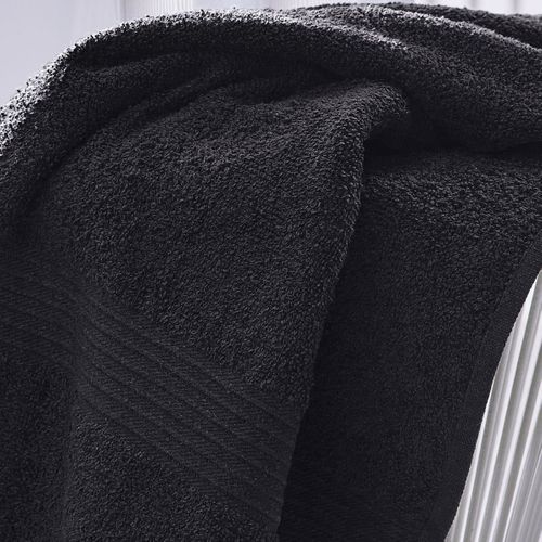Drap De Bain Uni Essential Gris Anthracite