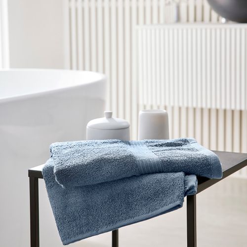 Drap De Bain Uni Essential Bleu Ardoise